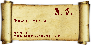 Móczár Viktor névjegykártya