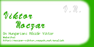 viktor moczar business card